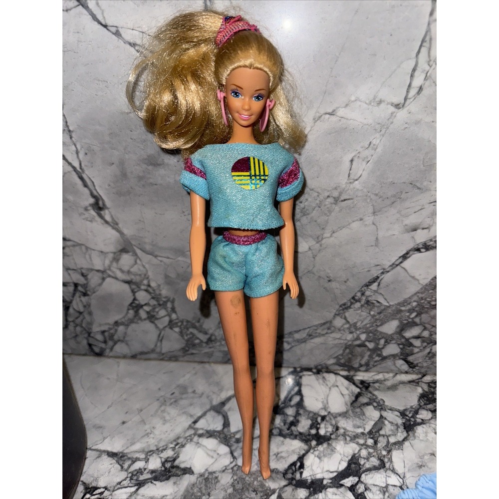 1986 Funtime Barbie Mattel #3717 Asst 3719 Vintage Blue Outfit